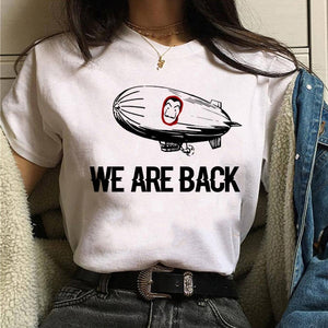The House of Paper t shirt Money Heist women La Casa De Papel tshirt funny top tee fashion new clothes t-shirt female summer