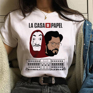 The House of Paper t shirt Money Heist women La Casa De Papel tshirt funny top tee fashion new clothes t-shirt female summer
