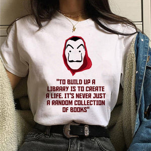 The House of Paper t shirt Money Heist women La Casa De Papel tshirt funny top tee fashion new clothes t-shirt female summer