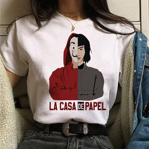 The House of Paper t shirt Money Heist women La Casa De Papel tshirt funny top tee fashion new clothes t-shirt female summer