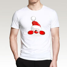 Load image into Gallery viewer, T Shirt For Men Happy New Year Reindeer White Casual Santa Claus Streetwear Fitness T-Shirts Fashion Merry Christmas Tops Tees
