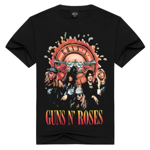 Men/Women Guns N' Roses t shirt Fashion guns n roses Tshirts Summer Tops Tees T-shirt Men loose t-shirts Plus Size