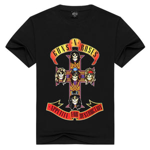 Men/Women Guns N' Roses t shirt Fashion guns n roses Tshirts Summer Tops Tees T-shirt Men loose t-shirts Plus Size
